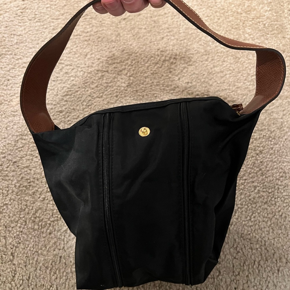 Black Longchamp handbag